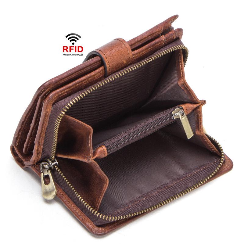 Anti-Theft RFID Protected Multi-Slot Classic Leather Wallet mySite