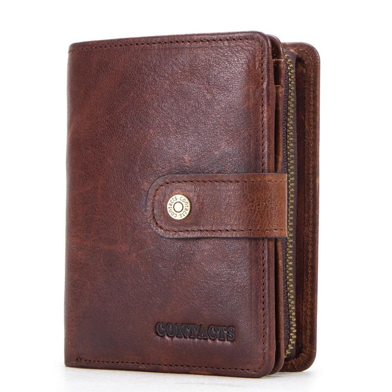 Anti-Theft RFID Protected Multi-Slot Classic Leather Wallet mySite
