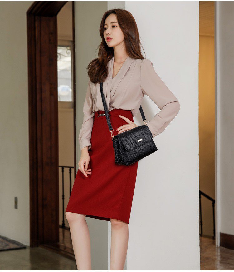 Soft leather handbags 2021 spring and summer new messenger bag ladies fashion simple casual portable shoulder bag mySite