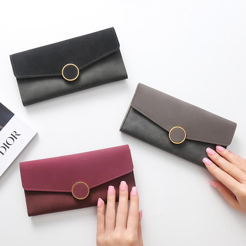 All-match stitching long card holder Multi-card position  bag mySite