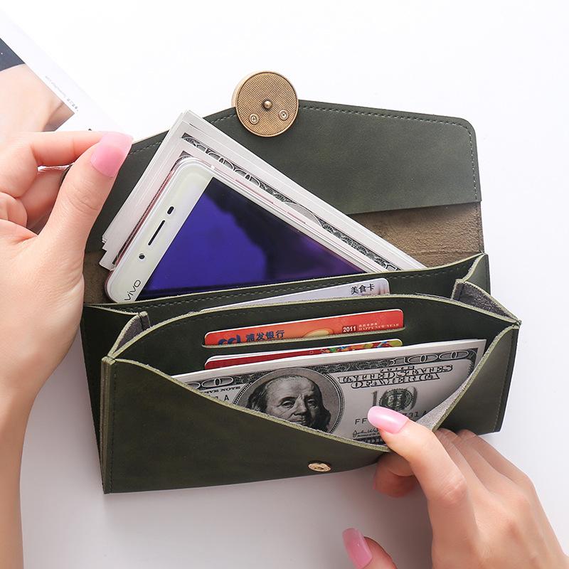 All-match stitching long card holder Multi-card position  bag mySite