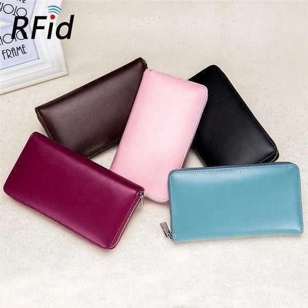 RFID Genuine Leather Card Wallet mySite