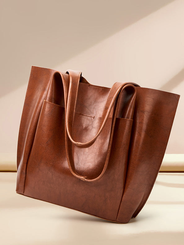 Vintage leather tote bag mySite