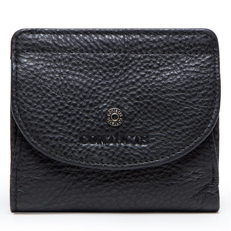 Fashion top layer cowhide ladies wallet trend small card holder mySite