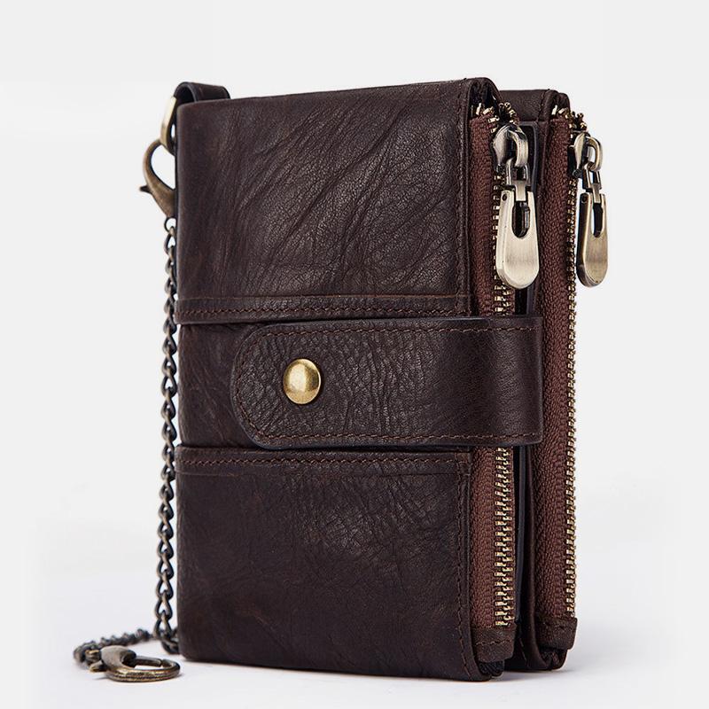 GenuineLeather Anti-theft Retro Wallet mySite
