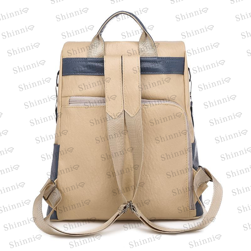 Women's simple casual all-match backpack mySite