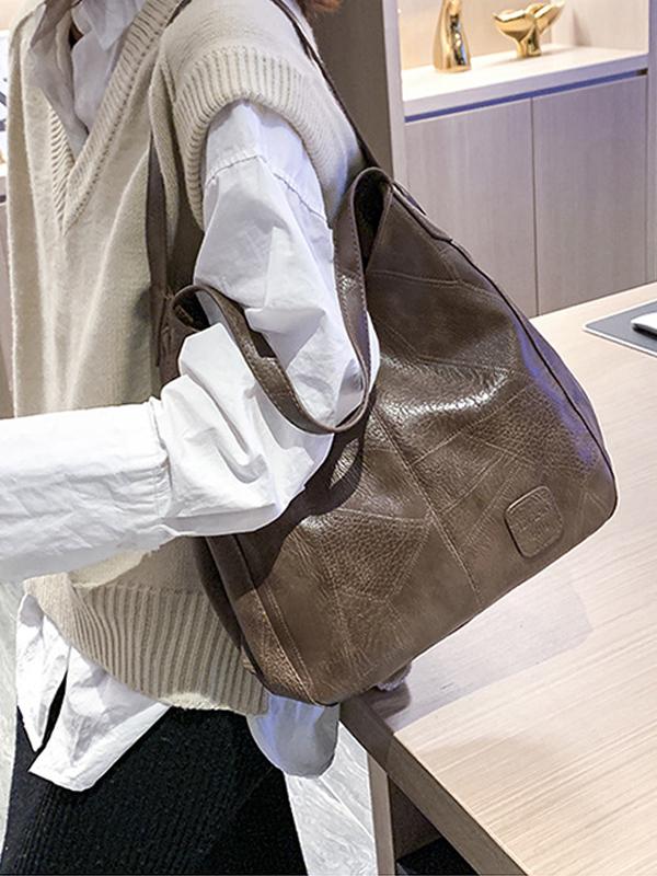 Women's Retro Soft Leather High Capacity Shoulder Bag mySite