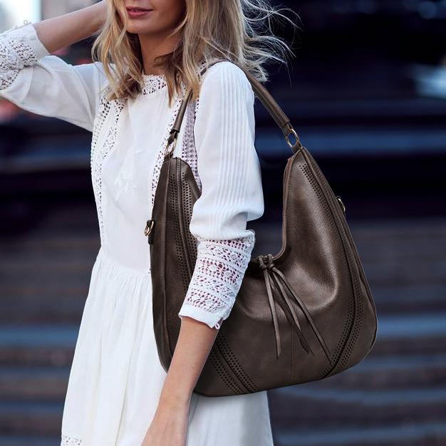 Ladies classic retro large capacity shoulder bag diagonal bag mySite