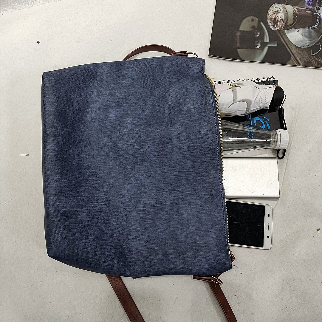 Convertible Cowhide Backpack | Tote Bag | Crossbody Bag mySite