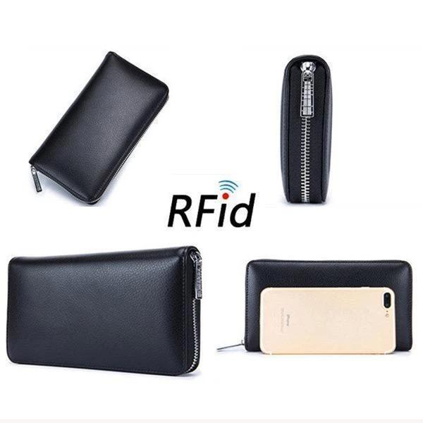 RFID Genuine Leather Card Wallet mySite