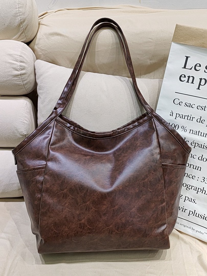 Ladies Vintage Oil Wax Leather Shoulder Bag mySite