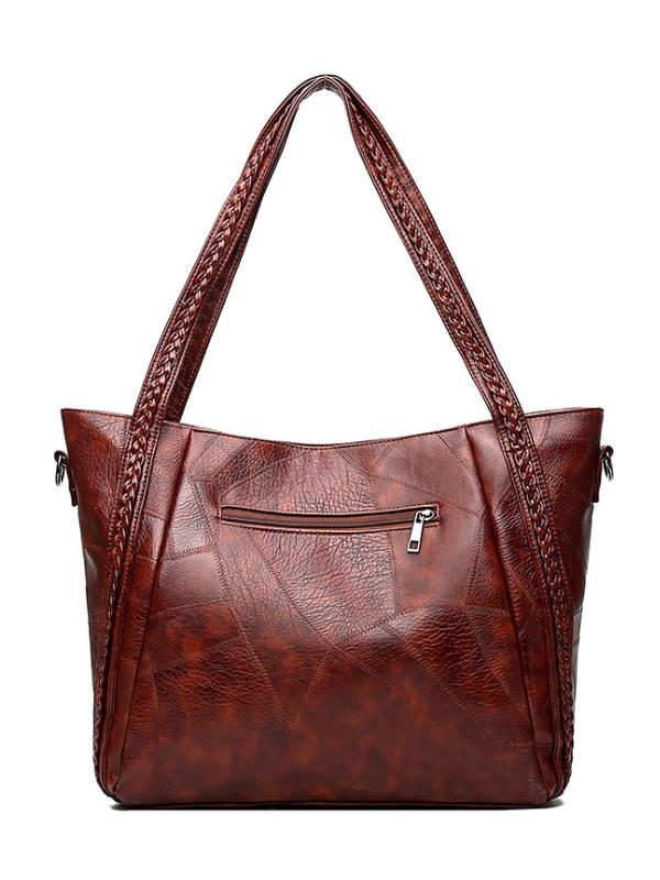 Vintage Braid Accent Multifunctional Tote Bag mySite