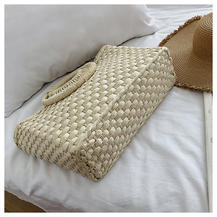 Ladies straw bohemian vacation beach bag mySite