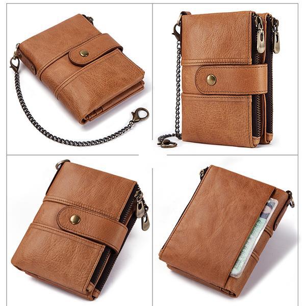 GenuineLeather Anti-theft Retro Wallet mySite