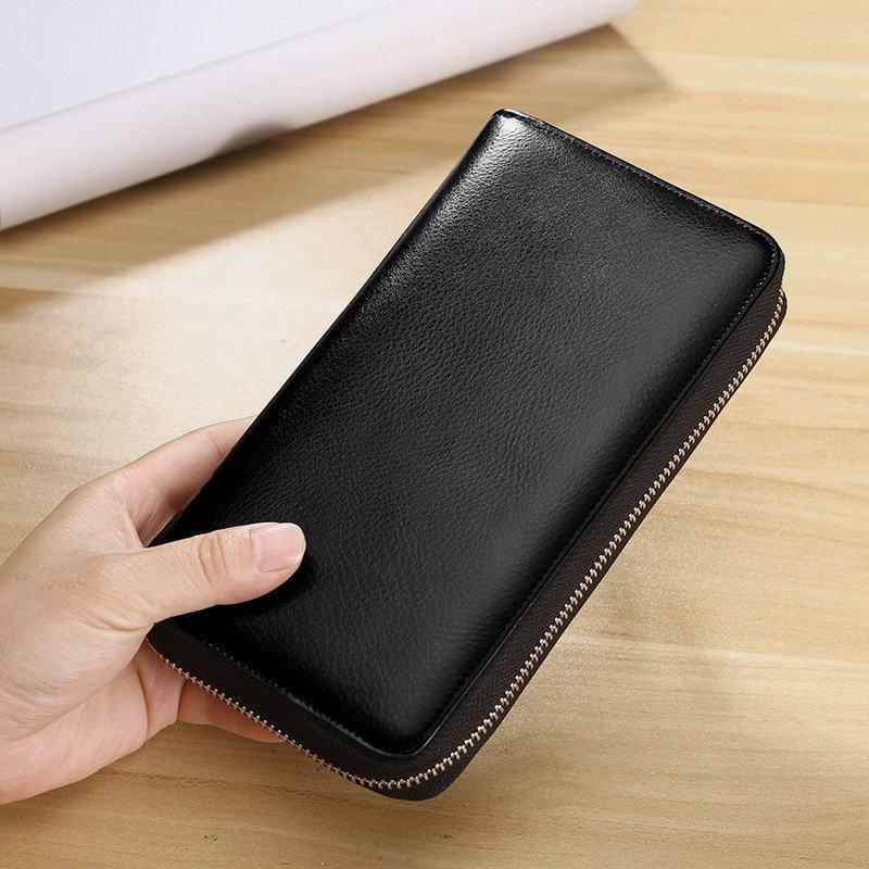 RFID Genuine Leather Card Wallet mySite