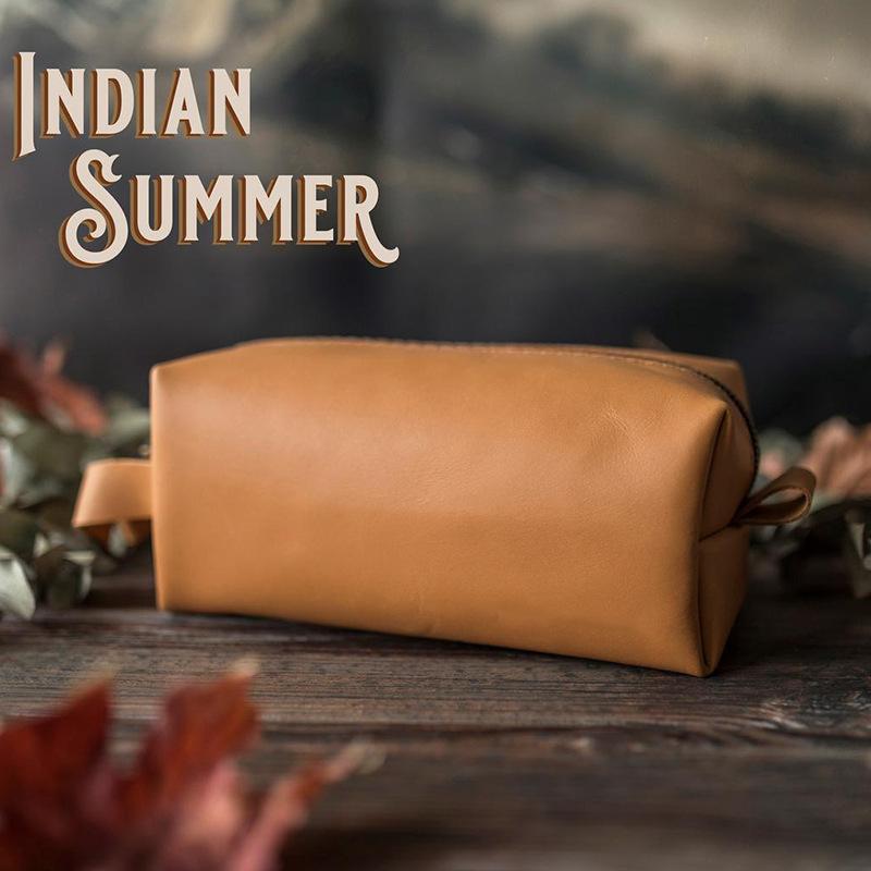 Ladies Vintage Vegetable Tanned Clutch, Wash Bag, Cosmetic Bag mySite