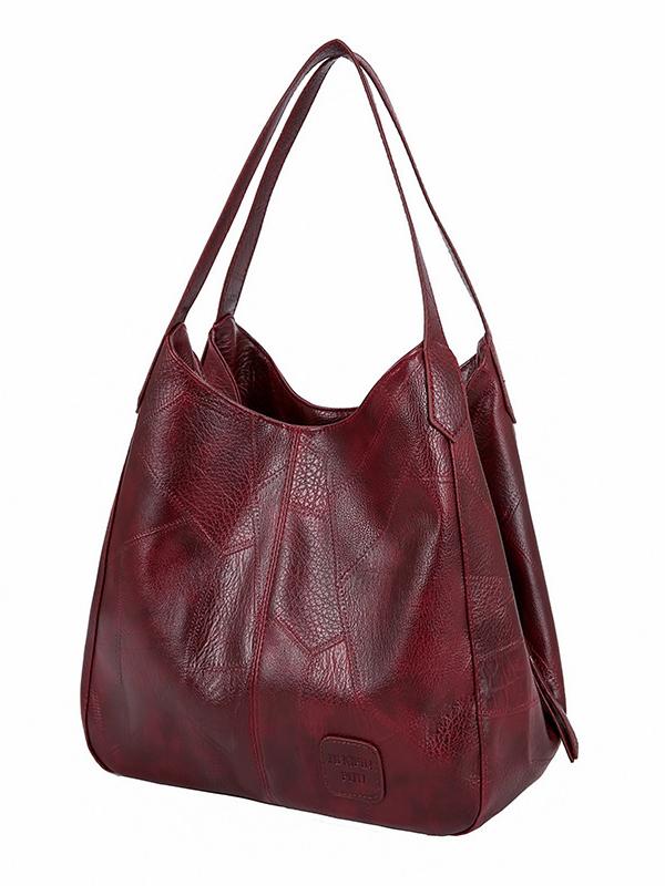 Women's Retro Soft Leather High Capacity Shoulder Bag mySite